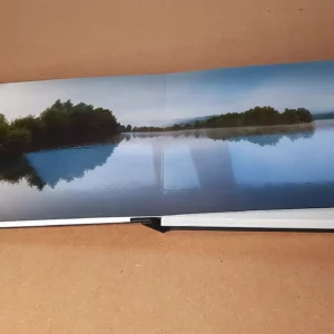 Page panoramique du livre photo
